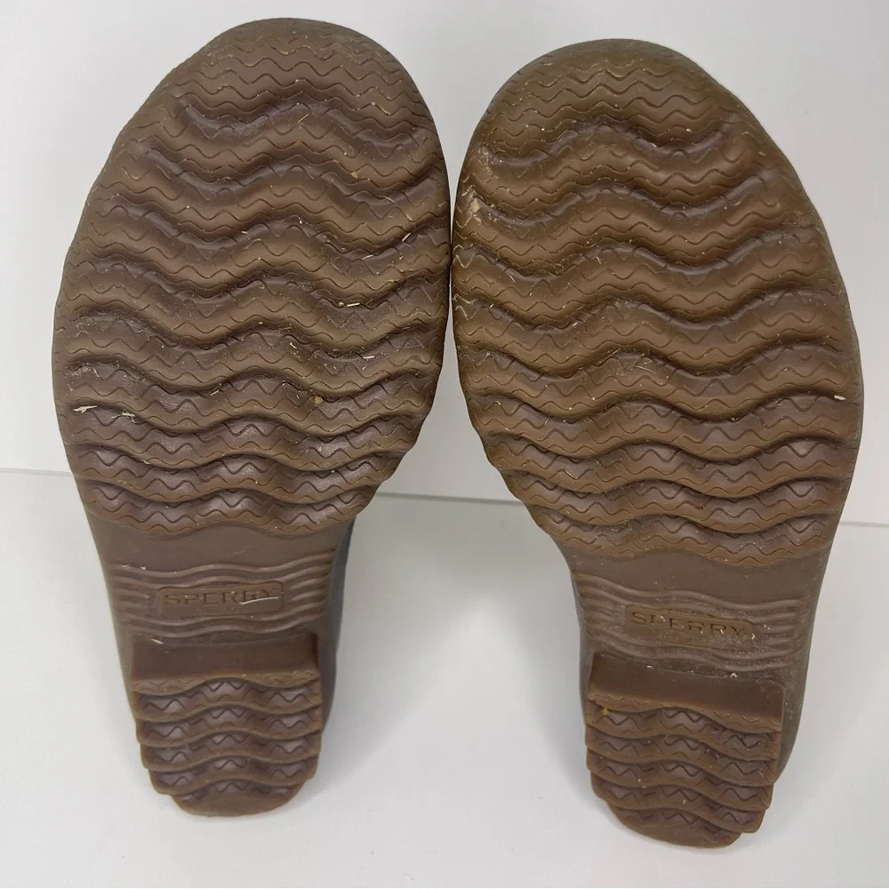 Sperry Men's 8 Brown Leather Decoy Duck Boots Winter‎ Weather Gorpcore Outdoor